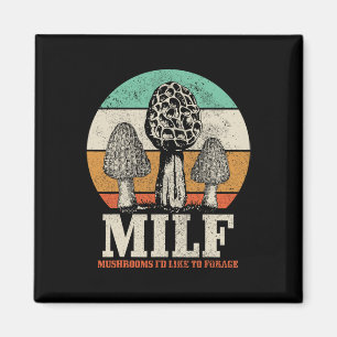 Aimant Morel Chasse aux champignons M.i.l.f. Champignons