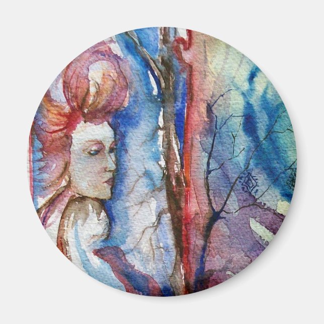 Aimant MORGANA / Magie et mystère, Imaginaire bleu rose (Devant)