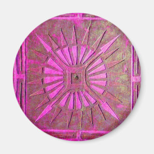 Aimant MORNING STAR Pink,Fuchsia Black, Monogram