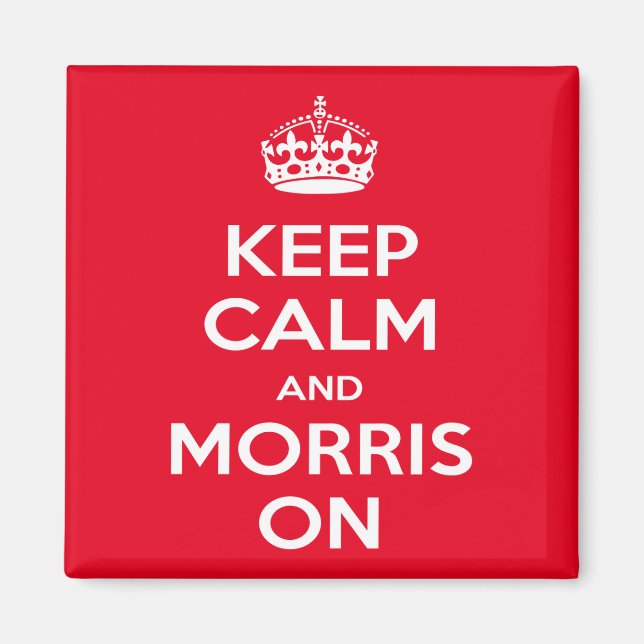 Aimant Morris Dancer's - Maintenez le calme Morris (Devant)