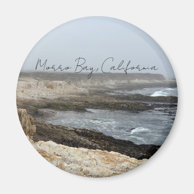 Aimant Morro Bay California Coastal Photography (Devant)