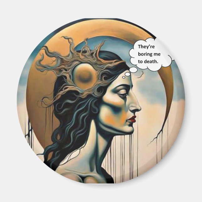 Aimant Mortellement ennuyé (Devant)