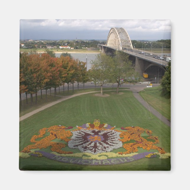 Aimant Mosaïque de fleurs, Nimègue (Devant)