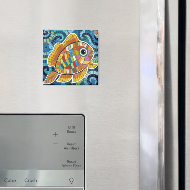 Aimant mosaïque de poisson (In situ (réfrigérateur))