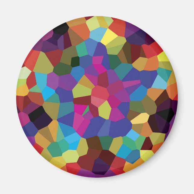 Aimant Mosaïque étoile colorée (Devant)