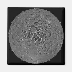 Aimant Mosaïque lunaire de la région polaire du nord du
