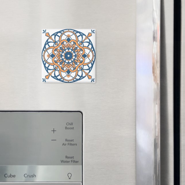 Aimant mosaïque marocaine andalouse (In situ (réfrigérateur))