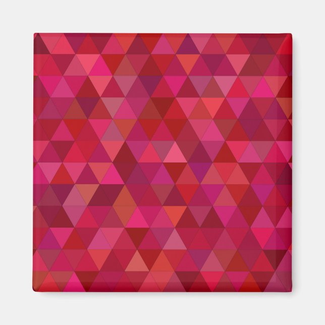 Aimant Mosaïque rouge foncé (Devant)