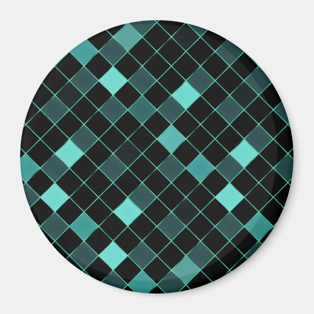 Aimant Mosaïque sur verre 7 (Devant)