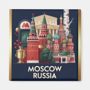 Aimant Moscou Patrimoine Russe Voyage Monument