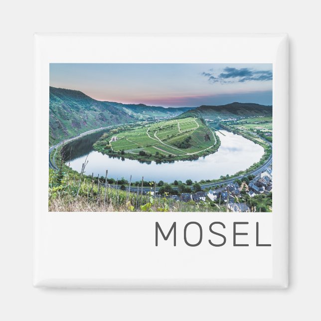 Aimant Moselle Calmont Loop Brême Sunset River Souvenir (Devant)