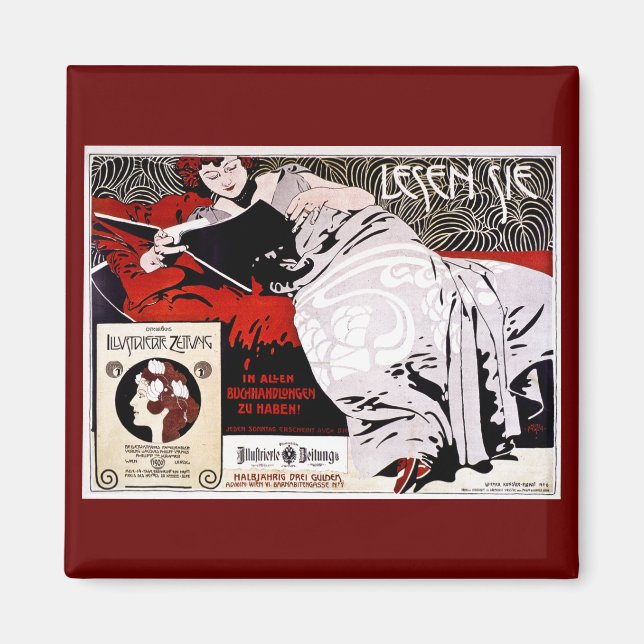 Aimant Moser Kolo 1900 - Lesen Sie - "Read Me" (Devant)