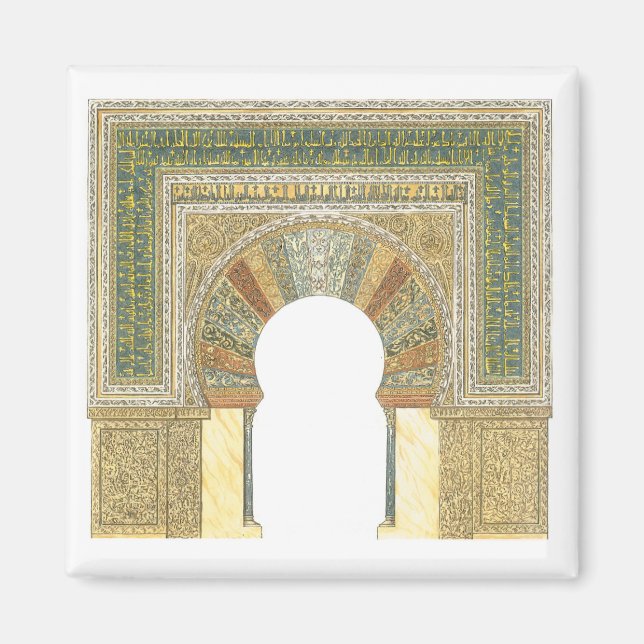 Aimant Mosquée de Cordoue Espagne. Mihrab (Devant)