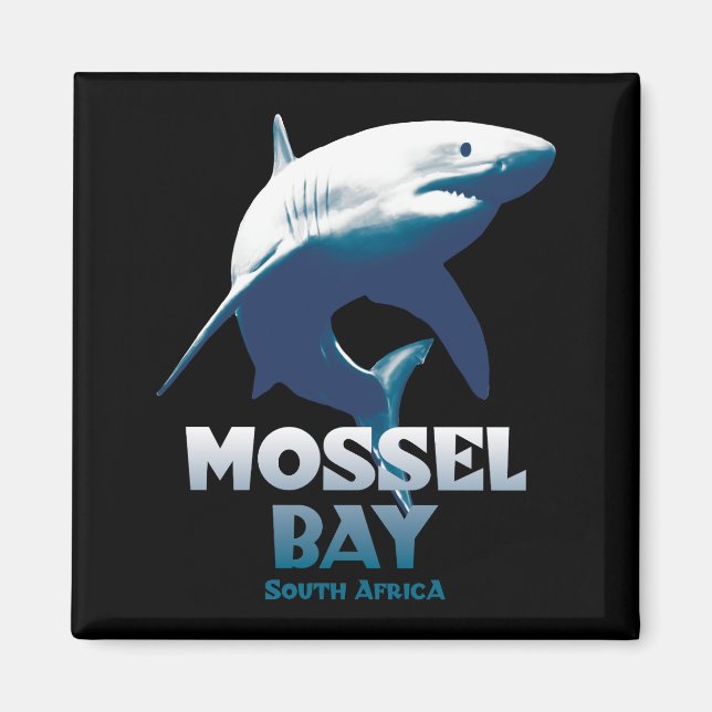 Aimant Mossel Bay Grand requin blanc Plongée sous-marine (Devant)
