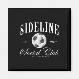 Aimant Mot de Femme en Dehors du Club Social de Football 