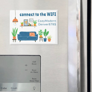 Aimant Mot de passe de connexion WIFI Salon mignon 