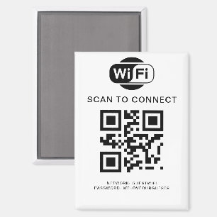 Aimant Mot de passe Wifi   Analyse du code QR pour se con