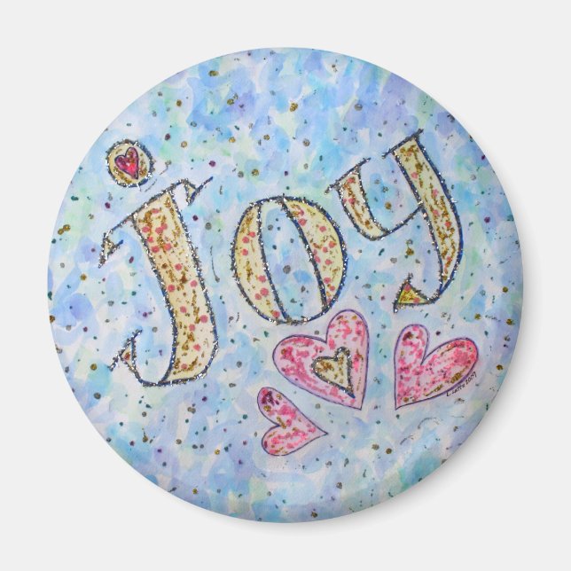 Aimant Mot inspirant "Joy Magnet" (Devant)