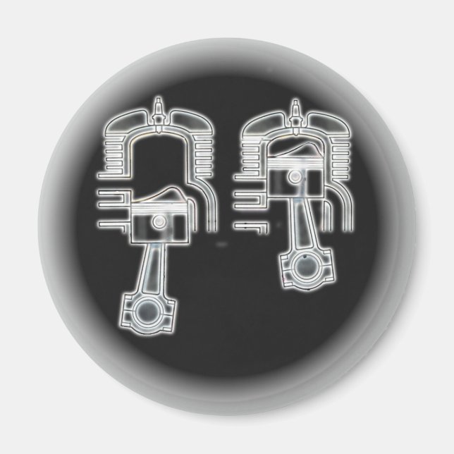 Aimant Moteur à deux traits (Devant)