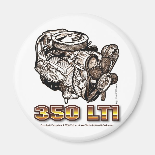 Aimant Moteur de corvette 350 LT1 (Devant)