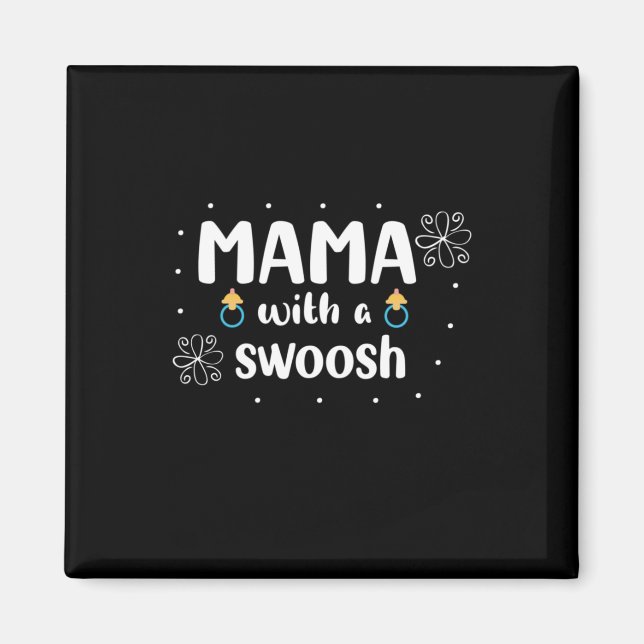 Aimant Mother Gift Mama With A Swoosh (Devant)