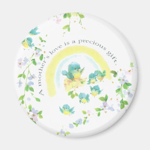 Aimant Mother's Day Blue Love Birds