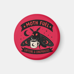 Aimant Mothman Café Moth Fuel Caféine et Conspirations