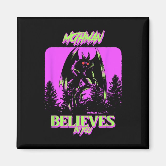 Aimant Mothman - Mothman Croit En Vous Costume Hallowee (Devant)