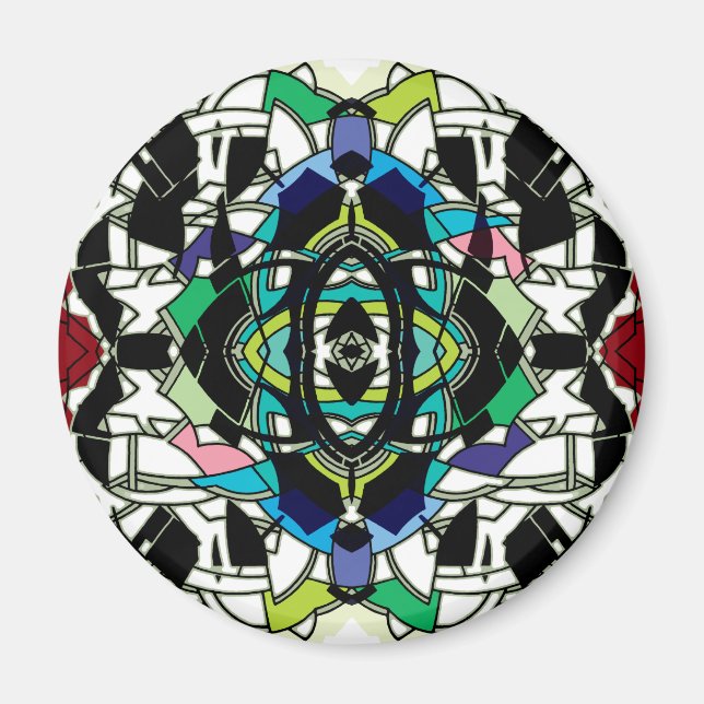 Aimant Motif à carreaux (Devant)
