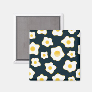 Aimant Motif à fleurs aux oeufs frits mignons