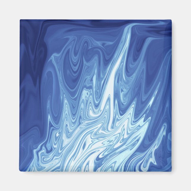 Aimant Motif abstrait aquarelle (Devant)