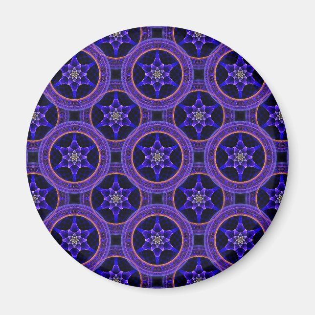 Aimant Motif abstrait élégant boho moderne floral #505 (Devant)