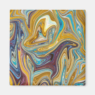 Aimant Motif abstrait transparent