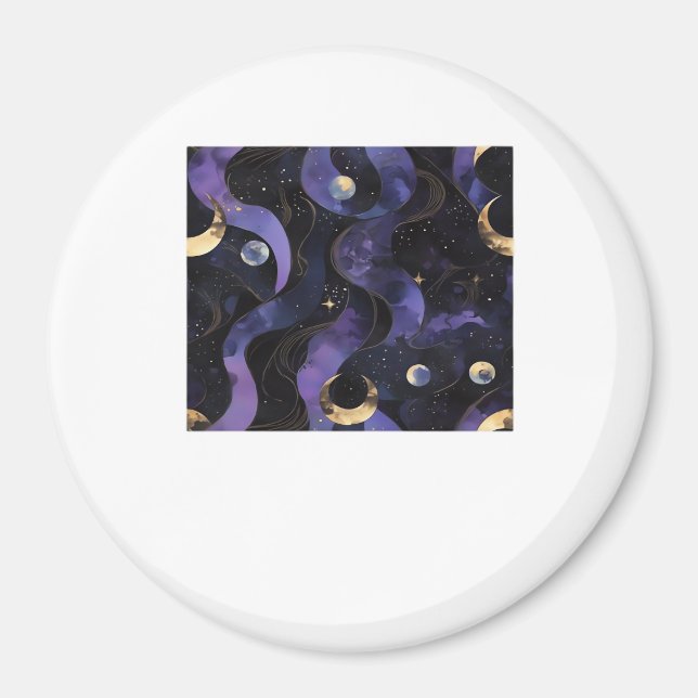 Aimant Motif Abstrait Whimsigoth Classique (Devant)