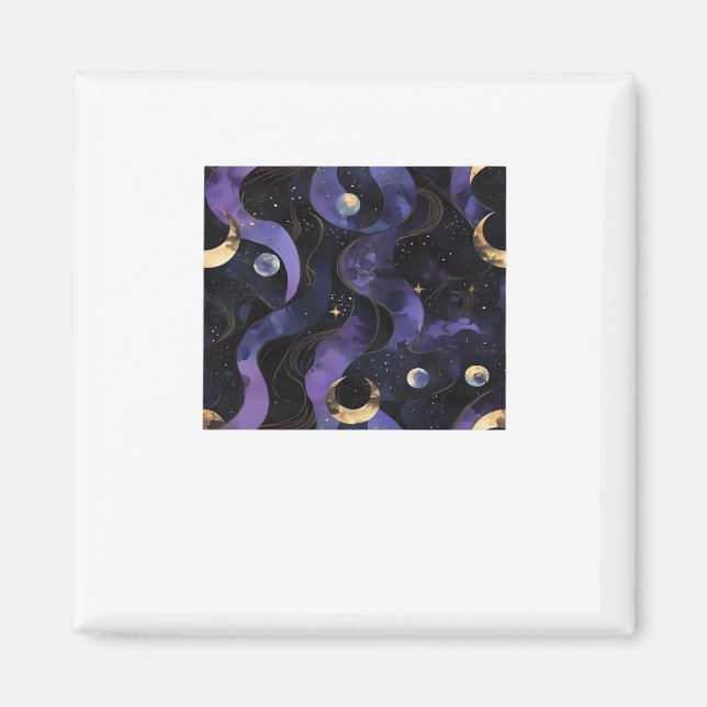 Aimant Motif Abstrait Whimsigoth Classique (Devant)