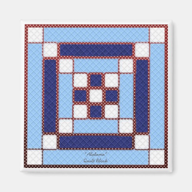 Aimant Motif "Alabama" (Devant)