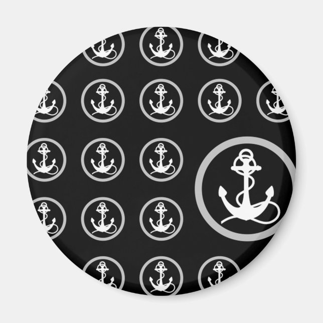 Aimant Motif Ancre (Devant)