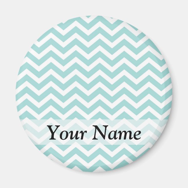 Aimant Motif Aqua chevron (Devant)