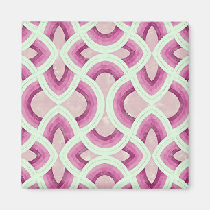 Aimant Motif Arc-en-Ciel Groovy Vintage en Mûre