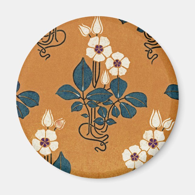 Aimant Motif Art Nouveau #7 (Devant)