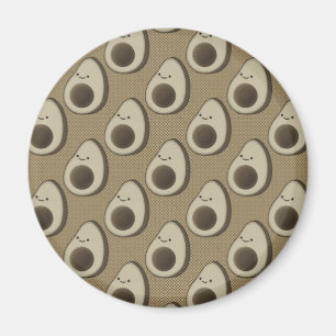 Aimant Motif Avocado de style vintage