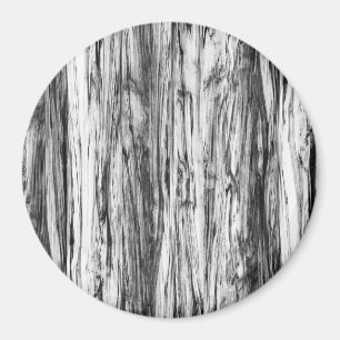 Aimant Motif bois flotté - noir, blanc et gris