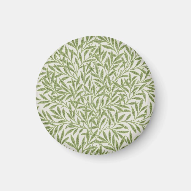 Aimant Motif botanique floral vert de William Morris (Devant)