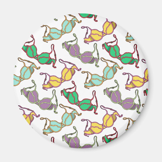 Aimant Motif Bra multicolore (Devant)