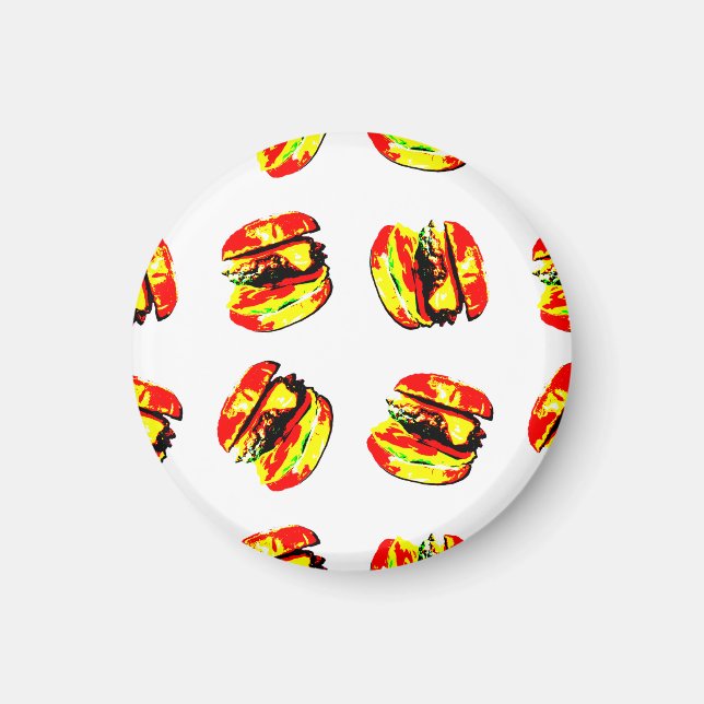 Aimant Motif Burger (Devant)