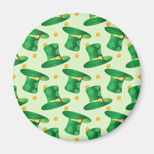 Aimant Motif Casquette irlandais vert, design du jour st 