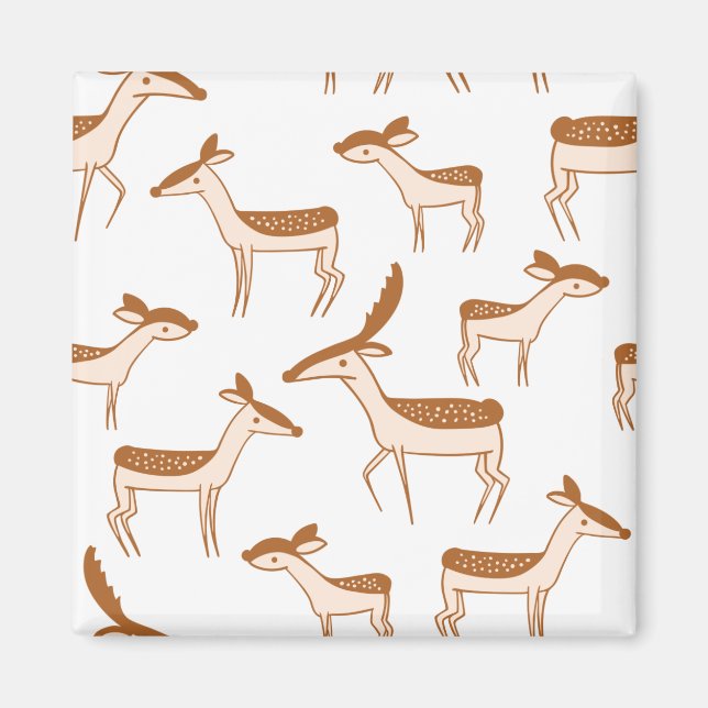 Aimant Motif cerf Design animal mou (Devant)