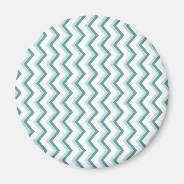 Aimant Motif Chevron ZigZag dans Mint Green (Devant)