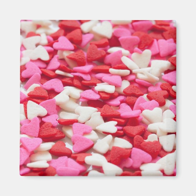 Aimant Motif Coeur de bonbons mignon (Devant)