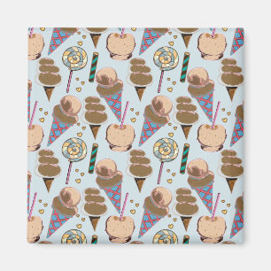 Aimant Motif crème glacée motif Lollies lollipop 25